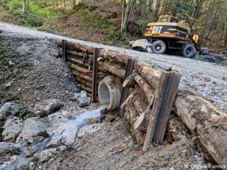 Sanacijska obnova gozdnih cest po poplavah (9)
